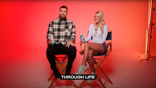 Dunne teamed up with Swift's boyfriend, Travis Kelce, in June to promote Accelerator Energy