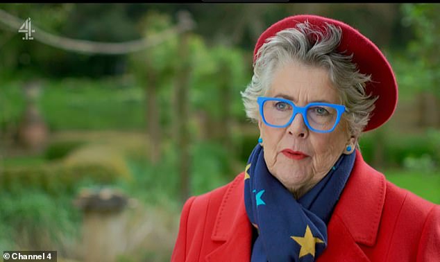 She's usually known for her colourful ensembles, bold prints and the quirky glasses she styles every week on The Great British Bake Off