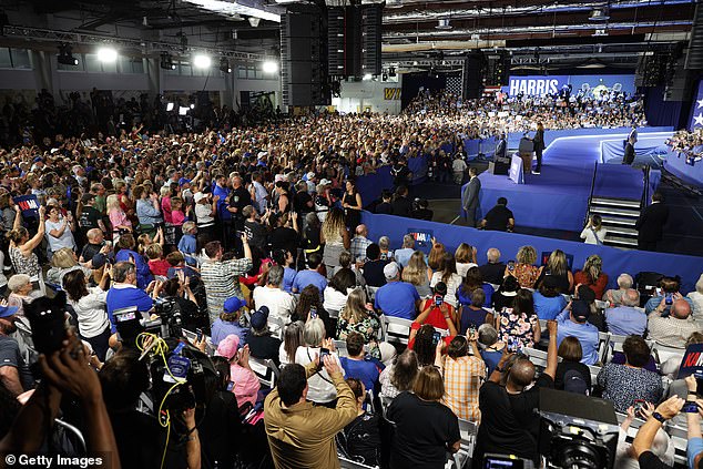 The Democratic nominee filled the McHale Athletic Center on the campus of Wilkes University in downtown Wilkes-Barre, Pennsylvania, on Friday. The broader Luzerne County went to Trump by nearly 15 points during the 2020 election