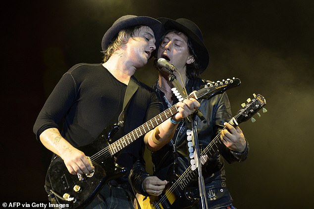 However, many fans were quick to express their disappointment that the band will not be visiting Adelaide, Western Australia or New Zealand (pictured: Pete and Carl Barat in 2015)