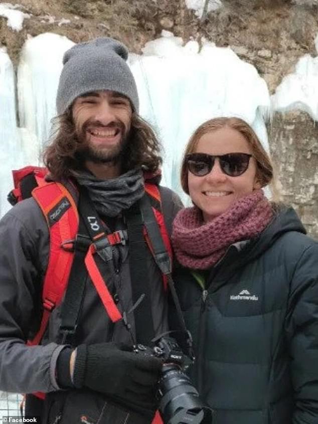 Mrs Heritage (right) said she knew Daniel (left) was dead when rescuers said they planned to pull her off the cliff before he did.