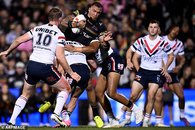 The shirt was chosen to honour departing stars Jarome Luai and James Fisher-Harris