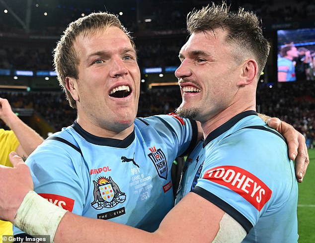 Maguire's appointment of Jake Trbojevic (left) as captain of the NSW Blues proved to be a masterstroke