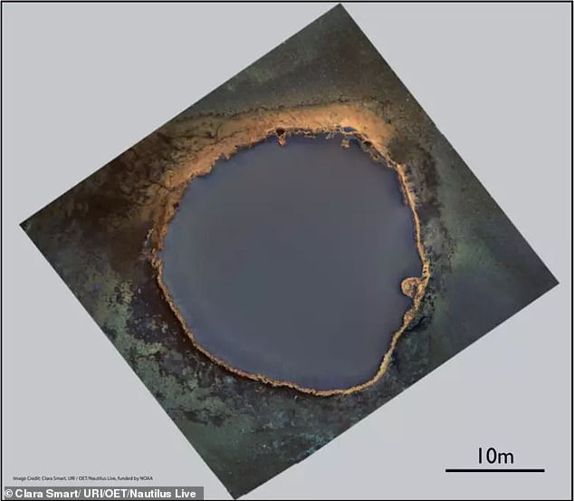 The pool was formed when layers of salt, formed by the evaporation of ancient oceans, shifted and cracked, allowing hydrocarbons and saltwater to rise from below.