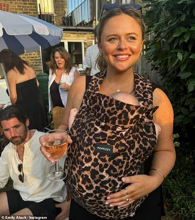 Emily has been sharing lots of baby content with her fans on social media for just two months after giving birth