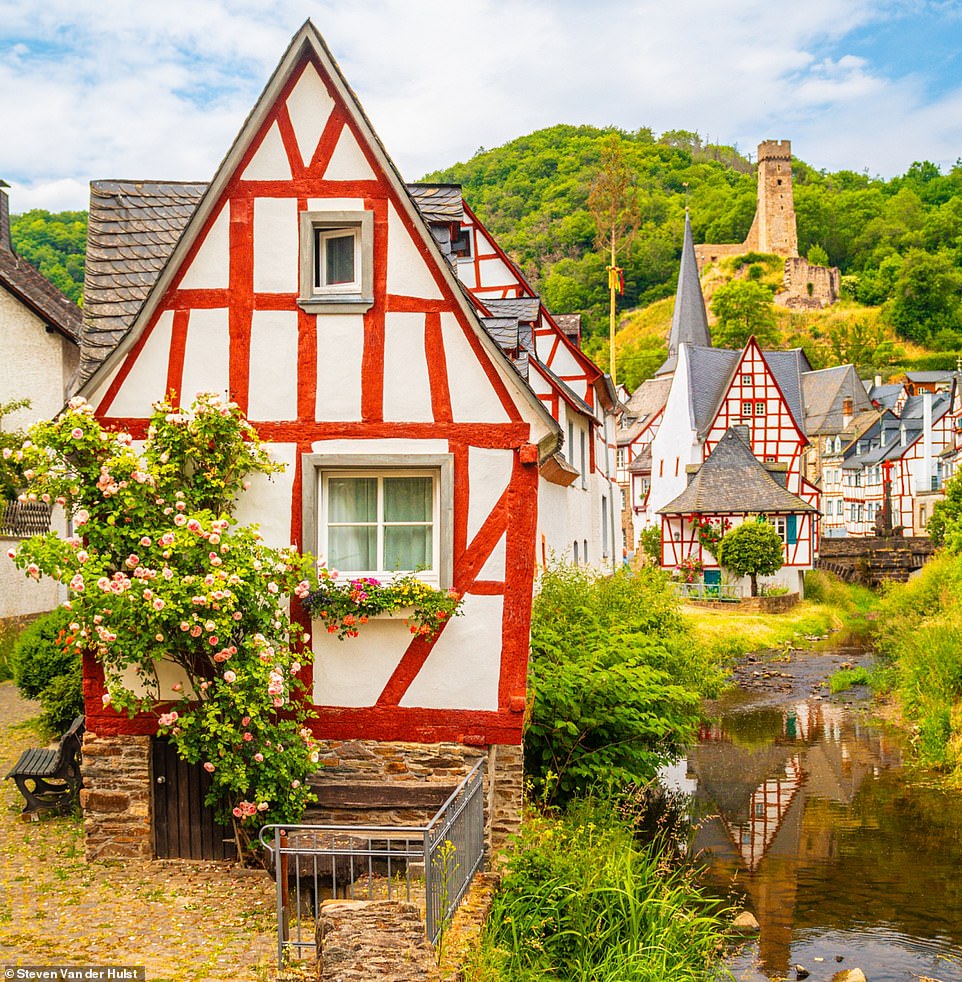 The cherry-red half-timbered houses of Monreal in the Eifel, Germany, are captured in this image. Steven says: 'Fairy tales are real in Monreal! A small village, but such a great beauty. Monreal has made it to my <div class="bs-shortcode-list list-style-check"><ul></ul></div> favorite villages in Germany'