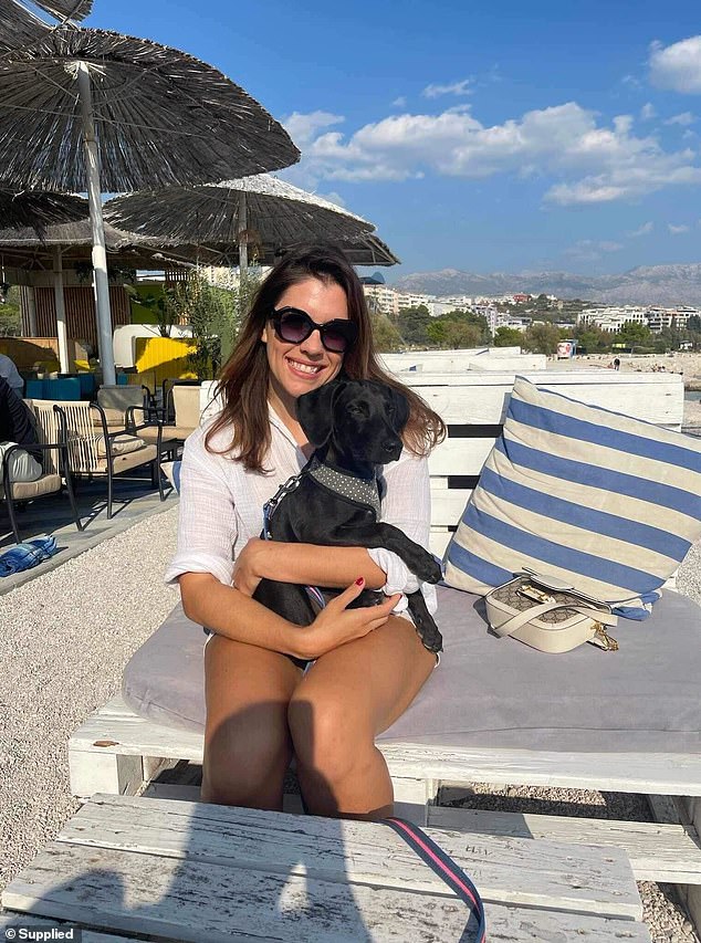 Monica says she must survive her dog - a rescue dog she got when she moved to Croatia