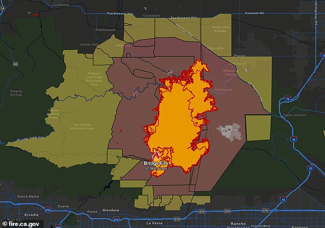 Evacuation warnings have been issued throughout the Los Angeles area and San Bernardino County, with multiple shelters and animal shelters available