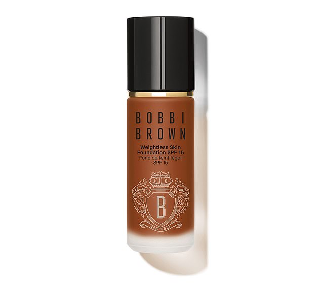 Bobbi Brown Weightless Skin Foundation SPF 15 (£43, bobbibrown.co.uk) . Available in 53 shades, this hydrating formula stops shine without taking away glow. The matte finish looks polished but not heavy, and lasts all day