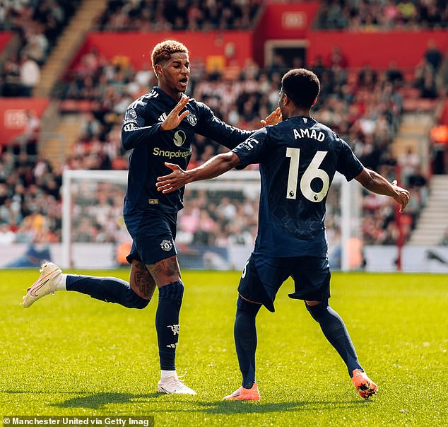 Rashford opened his account for the season on Saturday against Southampton at St Mary's