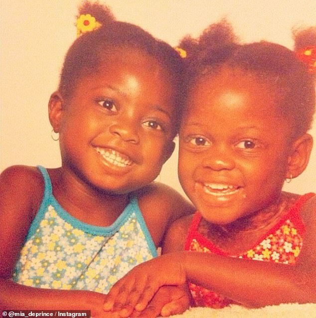 Mia DePrince, 30, shared a touching post of the two sisters as young girls on Instagram on Friday