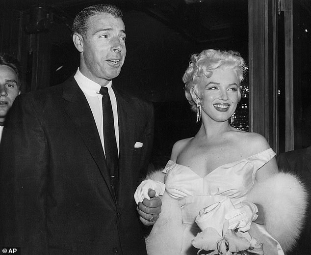 The Kennedy brothers played a major role, according to Marilyn's second husband, New York Yankees legend Joe DiMaggio (left), who banned the brothers from attending her funeral in 1962.