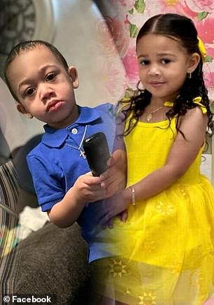 Pictured: Four-year-old Evangeline Ubaldo-Moreno and two-year-old Sebastian Ubaldo-Moreno were among Pimentel-Soriano's alleged victims