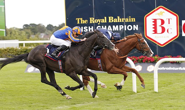 William Haggas defeated Auguste Rodin to win the Irish Champion Stakes in Dublin