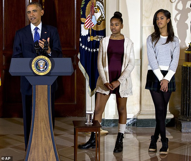 Sasha and her older sister Malia, 26, spent eight years of their childhood in the White House after their father became the 44th President of the United States