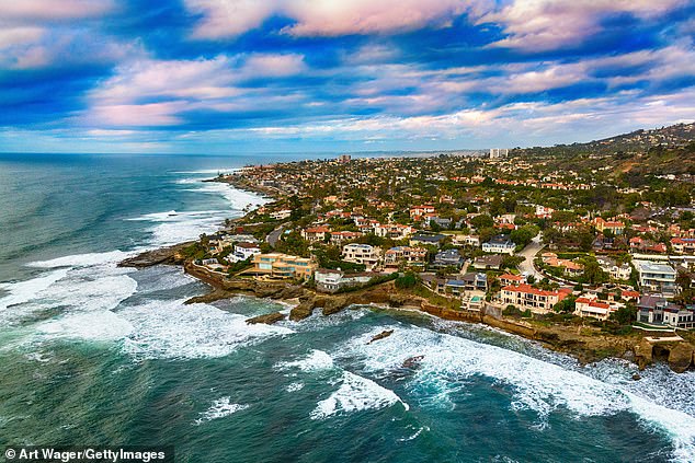 Pictured: San Diego, California, with a high median home price of $999,999, but where housing inventory has increased by a whopping 80.4 percent