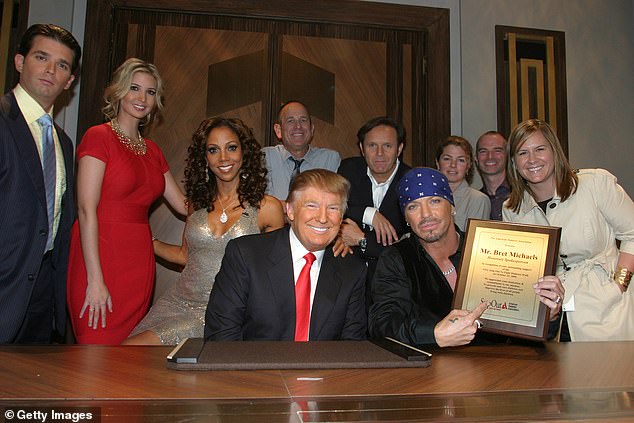 Trump seen during the season finale of The Celebrity Apprentice in 2010