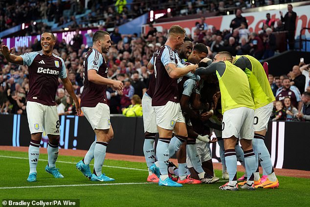 The Colombian was mobbed by his teammates after scoring the winning goal