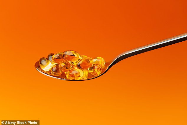 Vitamin D in Omega 3 capsules. The NHS recommends that everyone take a vitamin D supplement during the dark autumn and winter months