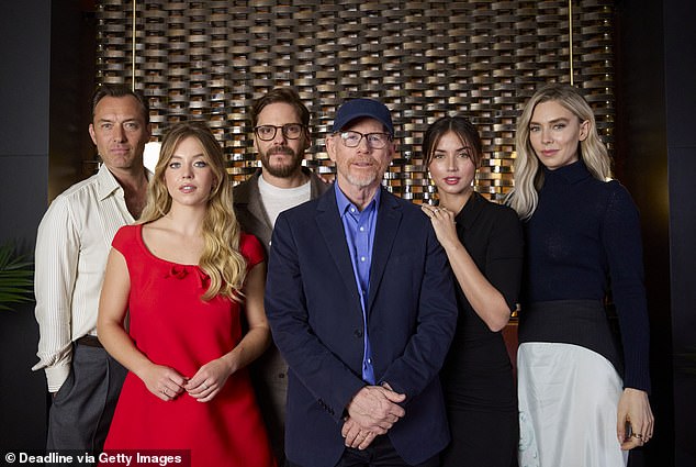 De Armas stars with Jude Law, Sydney Sweeney, Daniel Bruhl and Vanessa Kirby in this thriller set on a remote Galapagos island in the late 1920s (pictured Sept. 7 in Toronto)