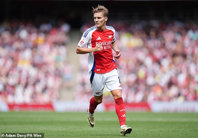 The expected absence of captain Martin Odegaard could hit Arsenal hard