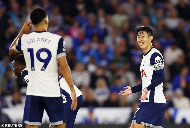 Both Dominic Solanke (left) and Son Heung-min complete the forward line of our team