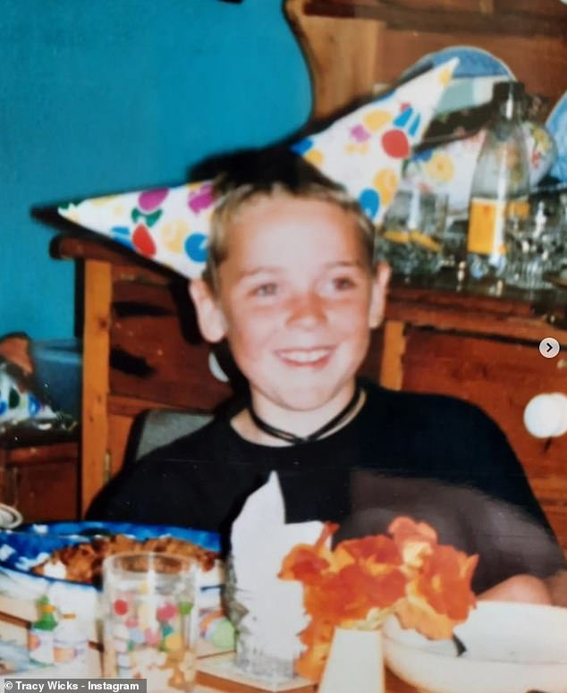 He spoke about how the aftermath of the trauma had had a huge impact on his life and explained that he became incredibly protective of Tracy (Pete pictured as a child)