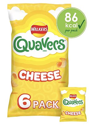 Cheese Quavers, which come in a 16 gram bag, contain only 86 calories