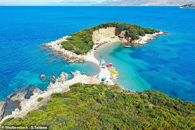 Luca describes Albania as an 'underrated gem'. Above the coast near Ksamil in southern Albania