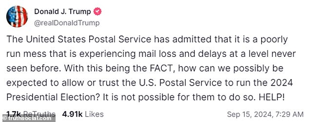 1726414633 922 Donald Trump Makes Bizarre Claim About US Postal Service Control