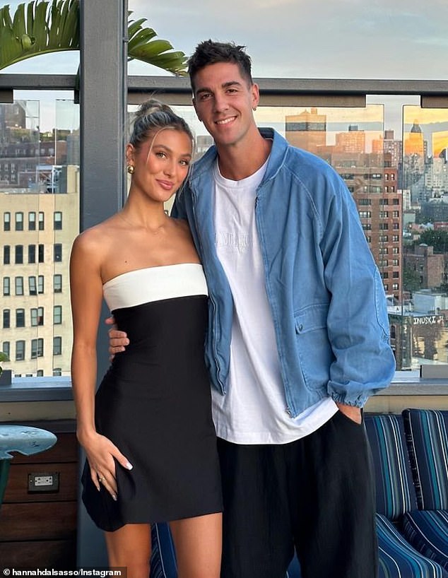 Glamour couple Thanasi Kokkinakis and Hannah Dal Sasso (left) recently quietly ended their relationship when they unfollowed each other on Instagram