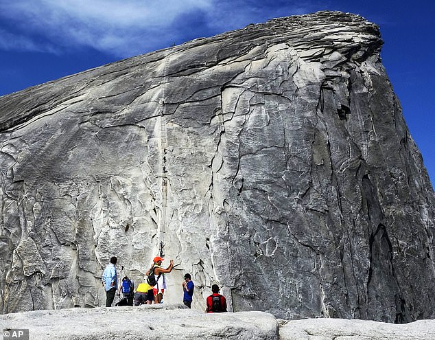 Since 2006, at least six people, including the student, have died after rainstorms left the surface of Half Dome (pictured) slippery