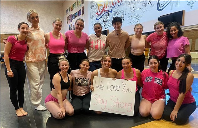 Ava's friends at the Salt Lake Community College Dance Company sent her a get well message