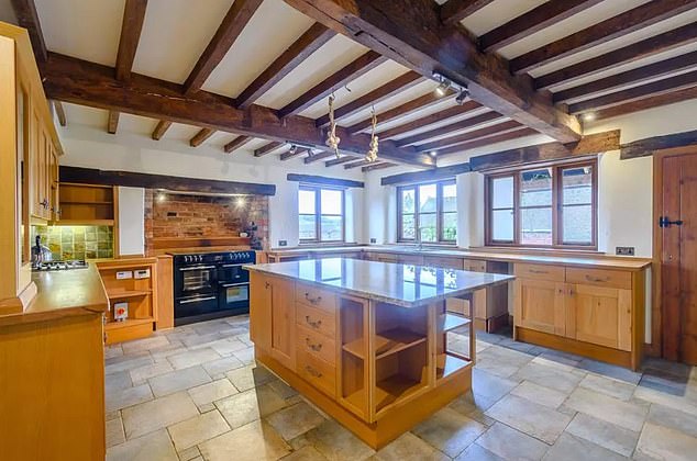 The presenter admitted he spent a year working nights and weekends to install a new IKEA kitchen. Pictured: The kitchen before it was renovated