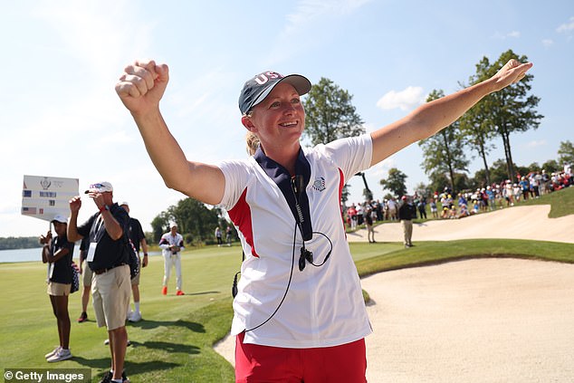 U.S. captain Stacy Lewis watched her team take the Cup to an all-time high of 11-7-1