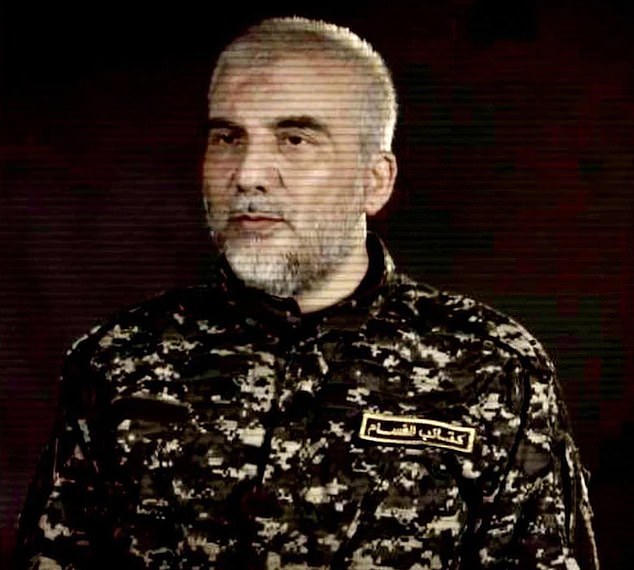 The three hostages were killed in an Israeli army raid aimed at eliminating top Hamas commander Ahmed Ghandour (pictured).