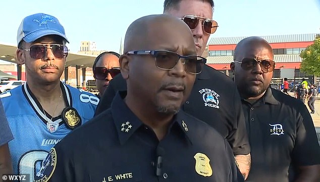 A suspect has been arrested and is in custody, Police Chief James White (pictured) confirmed.