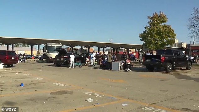 The horrific incident is said to have occurred at a tailgate near the Lions' Ford Field stadium