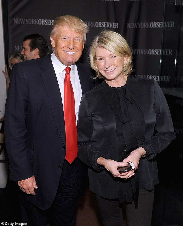 Donald Trump and Martha Stewart are pictured together in 2014