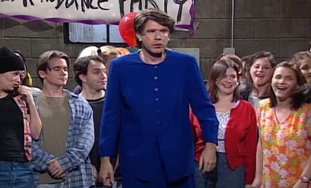 In his impersonation of Reno, Ferrell would dress up as a transvestite in a set scene titled Janet Reno's Dance Party