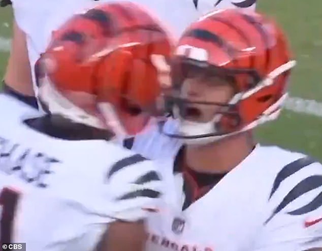 Burrow screamed in his old teammate's face after the Bengals ran it back 15 yards