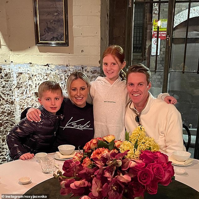 The happy couple now live in Singapore with their two children (pictured) so that Mr Curtis can be closer to Firmus as the company seeks more than $1.3 billion in investment.