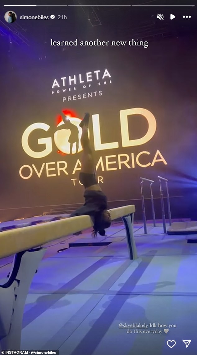 The Olympic gymnast will kick off the Gold Over America tour on Monday, September 16