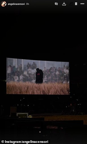 Bianca Censori's sister, a model who looks like her, shared these snaps from Kanye's listening party in China on social media, as the whole family showed up to show their support for their union