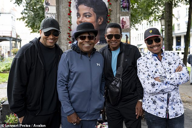 Tito was last photographed on September 9, six days before his shocking death - pictured second from left with Jackie and Marlon Jackson, and also with Tito's son Taryll Jackson