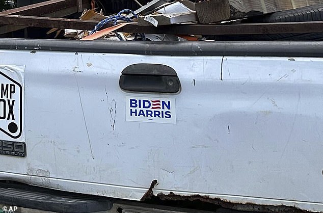 The truck parked at Routh's house had a bumper sticker that read 