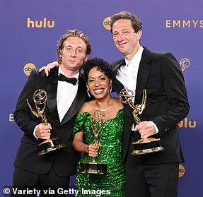 Jeremy Allen White, Ebon Moss-Bachrach and Liza Colon-Zayas all won for The Bear