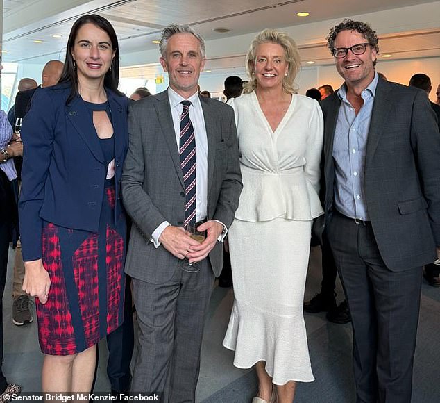 Bridget McKenzie (pictured, second from left) said there were limited clothing options when she joined the Senate in 2011