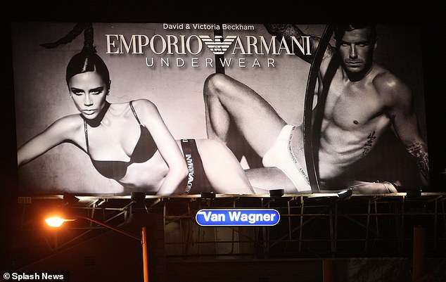 In 2008, the fashion designer praised her husband's body when they modeled underwear for Emporio Armani