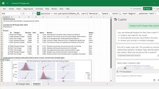 Microsoft Excel with data analysis in Python.